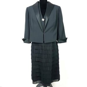 Daymor Couture Dress And Jacket Black